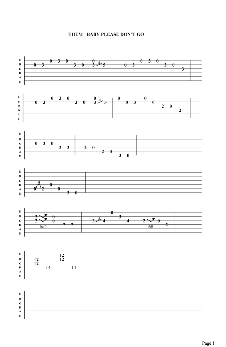 please-dont-go-guitar-tab